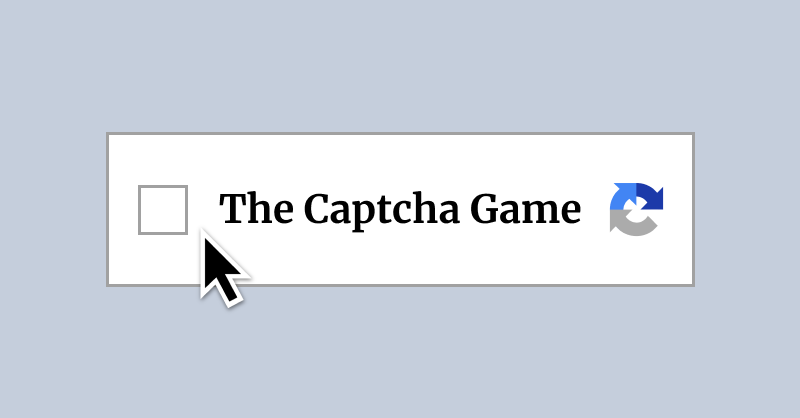 Soflo Wheelie Life recommends: in-browser look at The Captcha Game